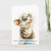 Opossum Birthday Card Kaart (Voorkant)