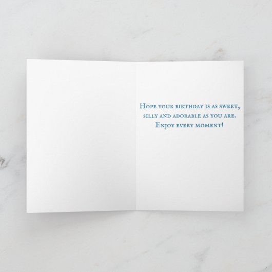 Opossum Birthday Card Kaart (Binnen)