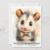Opossum Birthday Card Kaart (Voorkant)