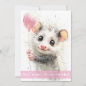 Opossum Birthday Card Kaart (Voorkant)