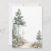 Opossum Birthday Invitation • Cute Woodland Party Save The Date (Achterkant)