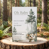 Opossum Birthday Invitation • Cute Woodland Party Save The Date