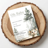 Opossum Birthday Invitation • Cute Woodland Party Save The Date