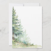 Opossum Birthday Invitation • Woodland Theme Save The Date (Achterkant)