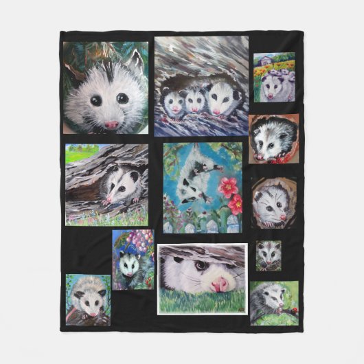 OPOSSUM BLANKET FLEECE DEKEN (Voorkant)
