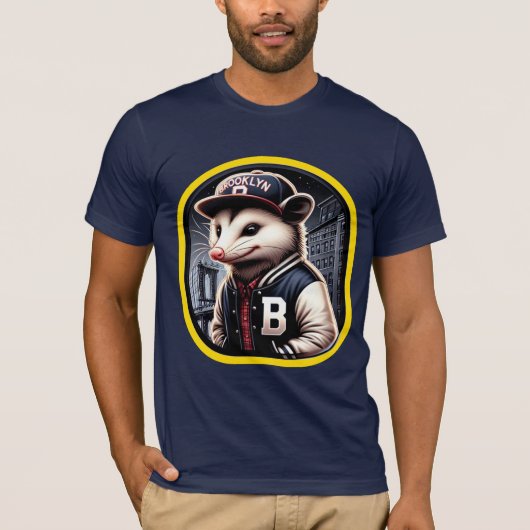 OPOSSUM BROOKLYN NYC 5 T-SHIRT (Voorkant)