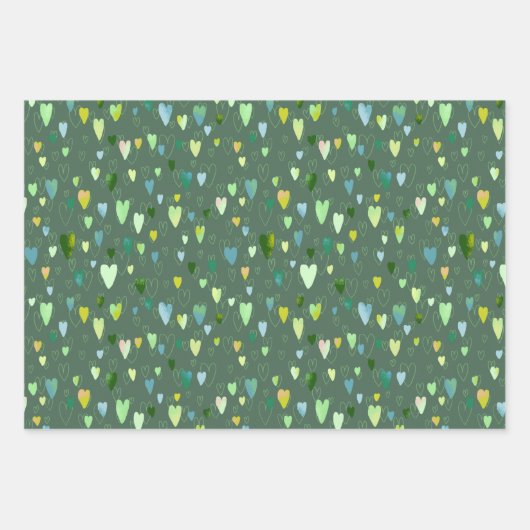 Opossum Circles Gift Wrapping Set Wrapping Paper S (Voorkant 3)