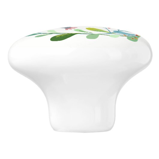 Opossum Cirkel Keramische Pull Keramische Knop (Zijkant)