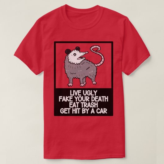 Opossum citaten 17 t-shirt (Design voorkant)