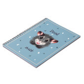 Opossum Dead Inside Ghosts and Skulls Notitieboek (Linkerzijde)