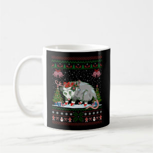 Opossum Dierenvriend Xmas Gift Ugly Opossum Christ Koffiemok