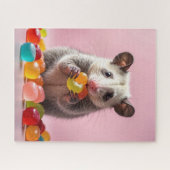 Opossum Eating Gummy Sweeties Legpuzzel (Horizontaal)