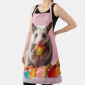 Opossum Eating Gummy Sweeties Schort (Insitu)
