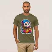 OPOSSUM ETEN HOTDOG 5 T-SHIRT (Voorkant volledig)