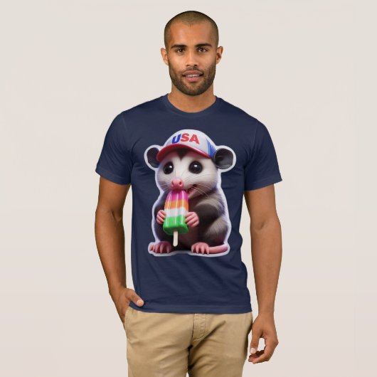 OPOSSUM ETEN POPSICLE 3 T-SHIRT (Voorkant volledig)