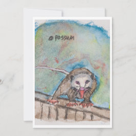 Opossum Greeting Card Feestdagenkaart
