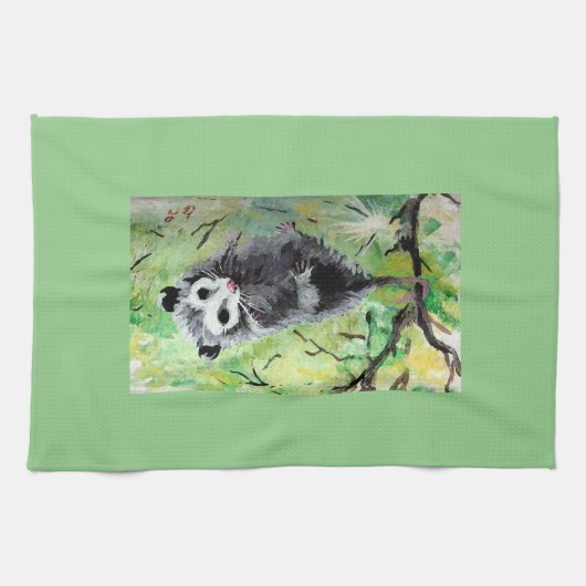 Opossum Hang uit Keukenhanddoeken (Horizontaal)