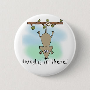 Opossum Hanging erin Ronde Button 5,7 Cm