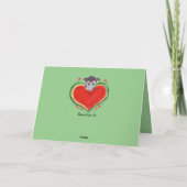 Opossum houdt meer van je dan Possum met Watermelo Feestdagen Kaart (Achterkant)