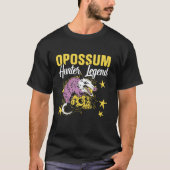 Opossum Hunter Dierenjacht Lange Mouw T S T-shirt (Voorkant)