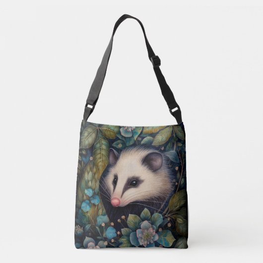 Opossum in de Brambles Crossbody Bag Crossbody Tas (Achterkant)