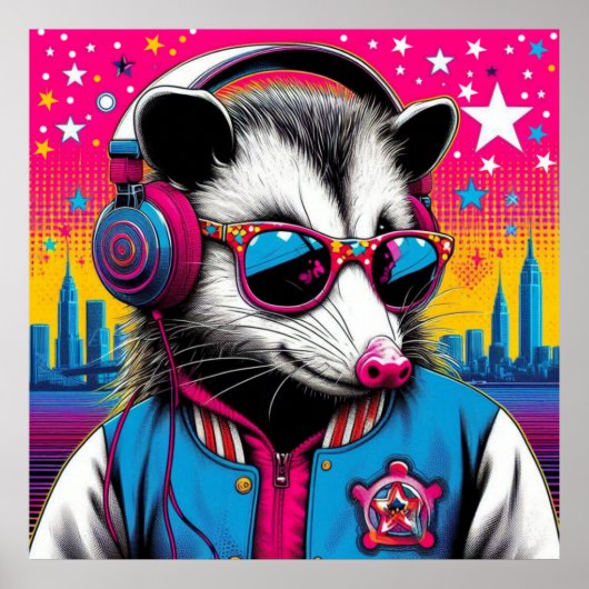 OPOSSUM IN DE GROTE STAD-4 POSTER (Voorkant)