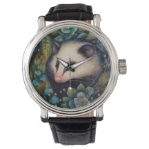 Opossum in het Brambles Horloge