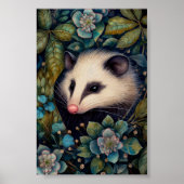 Opossum in het Brambles Poster (Voorkant)