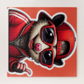 OPOSSUM IN ROOD SPOOR PAK LEGPUZZEL (Horizontaal)