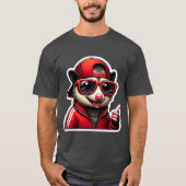 OPOSSUM IN ROOD SPOOR PAK T-SHIRT (Voorkant)