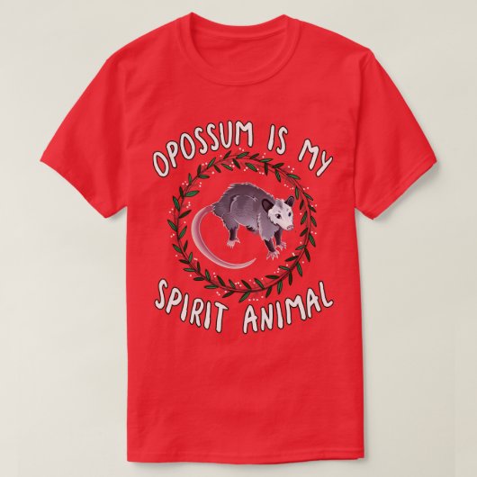 Opossum is mijn spionagedier t-shirt (Design voorkant)