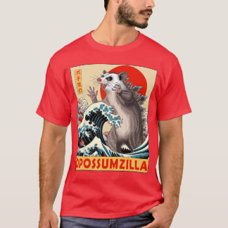 Opossum Japanse Kunst Grappige Possum Cadeaus Voor T-shirt