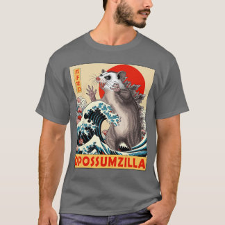 Opossum Japanse Kunst Grappige Possum Cadeaus Voor T-shirt