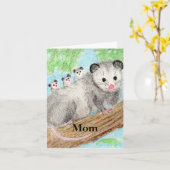 Opossum-kaart Kaart (Gele Bloem)