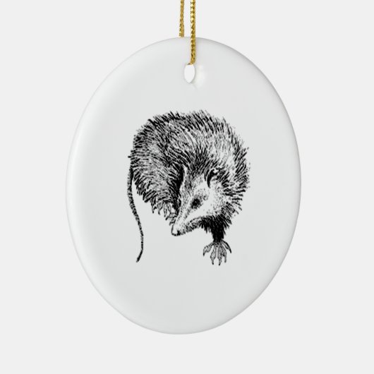 Opossum Keramisch Ornament (Rechts)