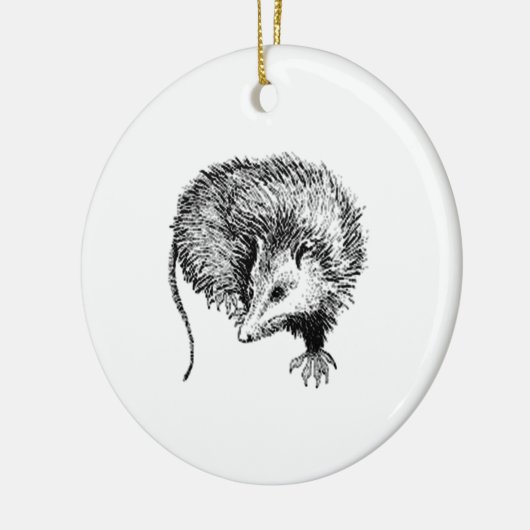 Opossum Keramisch Ornament (Links)