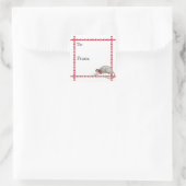 Opossum Kerst Sticker (Tas)