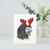Opossum - kerstkaart (Staand voorkant)