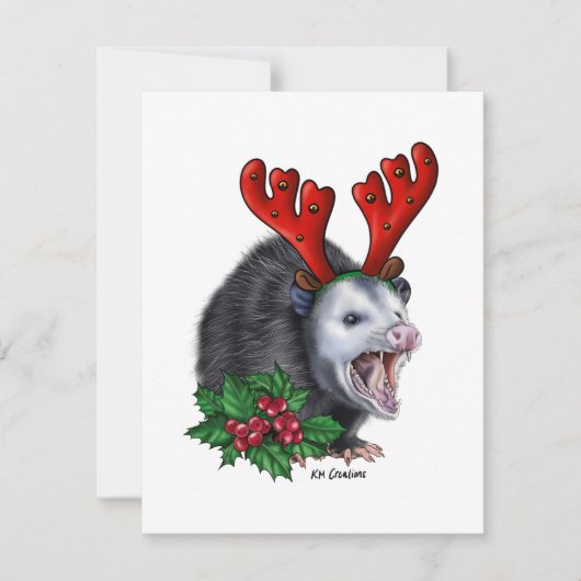 Opossum - kerstkaart (Voorkant)