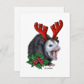 Opossum - kerstkaart (Voorkant / Achterkant)