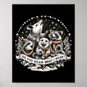 Opossum Kerstmis Kerstmis Kerstmis Kerstmis Pyjama Poster (Voorkant)