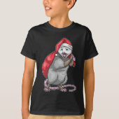 Opossum kerstzak t-shirt (Voorkant)