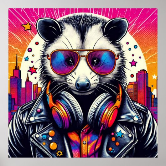 OPOSSUM-LEVEN IN DE STAD POSTER (Voorkant)