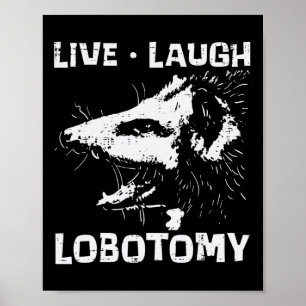 Opossum Live Liefde Lobotomie Possum Street Trash  Poster