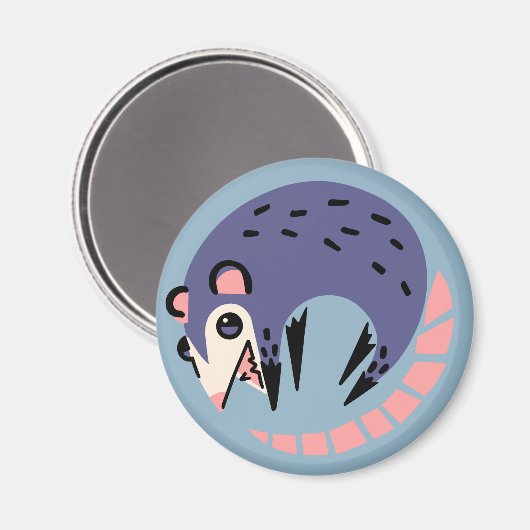 Opossum magneet (Voorkant / Achterkant)