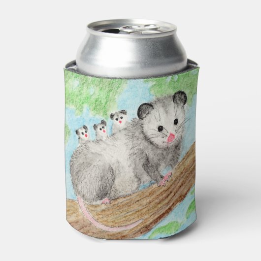 Opossum mama blikjeskoeler (Blikje Voorkant)