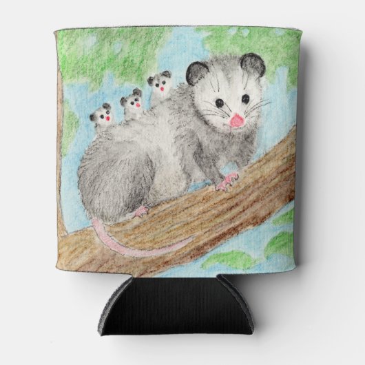 Opossum mama blikjeskoeler (Voorkant)