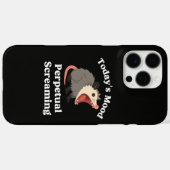 Opossum met eeuwig geschreeuw Funny Chaos Mood Ont Case-Mate iPhone Case (Achterkant (horizontaal))