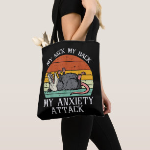 Opossum Mijn Nek Terug Angst Aanval Possum Lied Wo Tote Bag