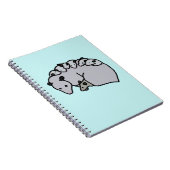 Opossum-moeder met haar baby's notitieboek (Rechterzijde)